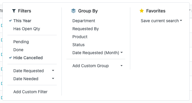 Filters and Group By