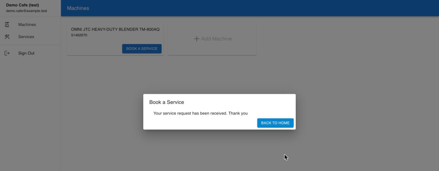Service request received